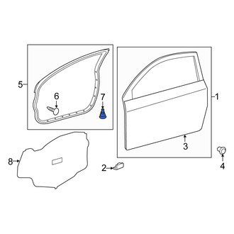 Scion OE - Rear Door Seal Clip