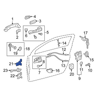 Scion OE - Front Left Upper Door Hinge