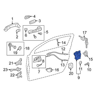 Scion OE - Front Left Door Latch Assembly