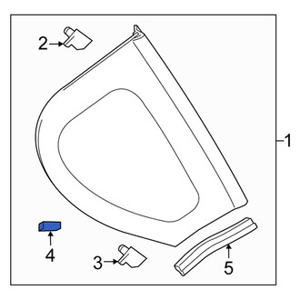 Scion OE - Quarter Panel Glass Spacer