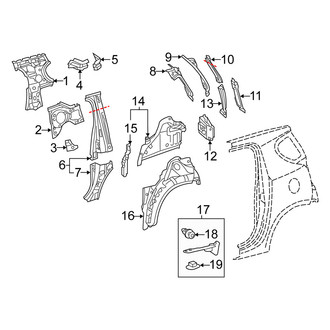 Scion OE - Quarter Panel - Inner Structure