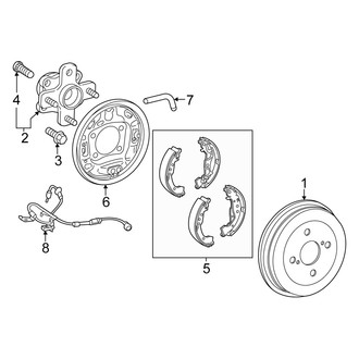Scion OE - Rear Suspension - Brake Components