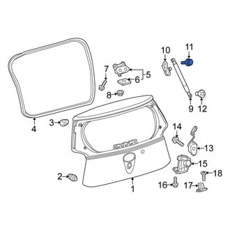 Scion OE - Upper Liftgate Lift Support Bolt