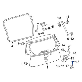 Scion OE - Liftgate Lock Striker Plate Bolt
