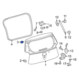 Scion OE - Liftgate Stop Bumper