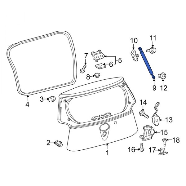 Liftgate Lift Support