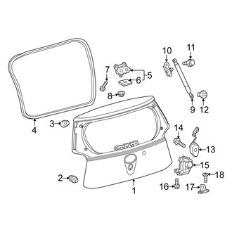 Scion OE - Lift Gate - Gate & Hardware