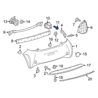 Scion OE - Bumper Cover Reinforcement Beam Bolt