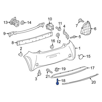 Scion OE - Bumper Guard Screw