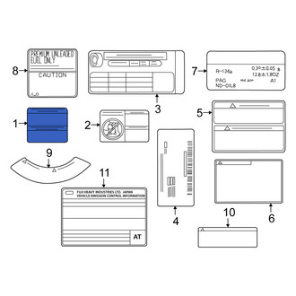 Scion OE - Air Bag Information Label
