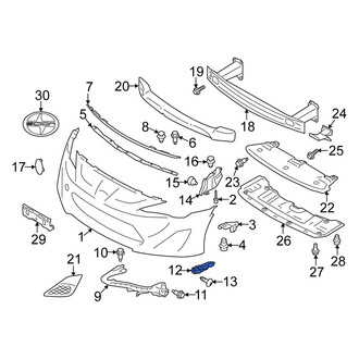 Scion OE - Front Right Bumper Cover Stay