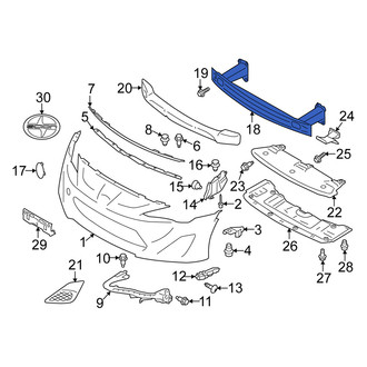 Scion OE - Front Bumper Impact Bar