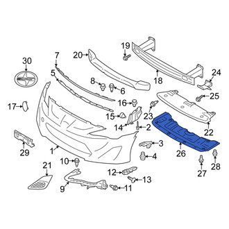 Scion OE - Front Bumper Splash Shield