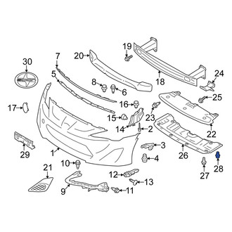 Scion OE - Radiator Support Splash Shield Clip