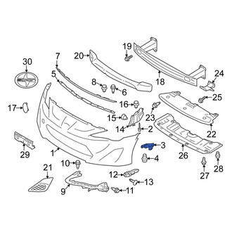 Scion OE - Right Bumper Cover Bracket