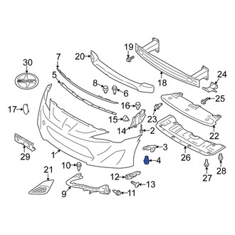 Scion OE - Rear Bumper Cover Retainer