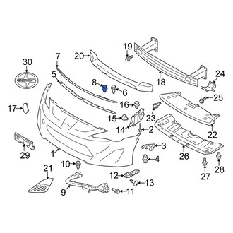 Scion OE - Rear Bumper Cover Retainer