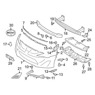 Scion OE - Front Bumper & Grille - Bumper & Components