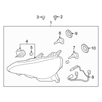 Scion OE - Front Lamps - Headlamp Components (Halogen)