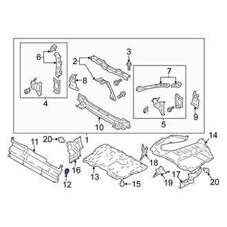 Scion OE - Radiator Support Splash Shield Clip