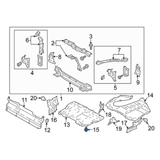 Scion OE - Radiator Support Splash Shield Clip