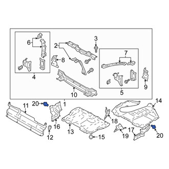 Scion OE - Radiator Support Splash Shield Clip