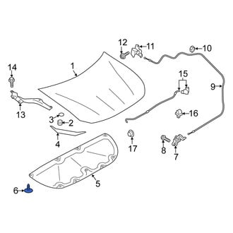 Scion OE - Hood Insulation Pad Clip