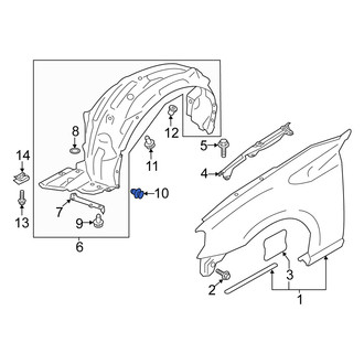 Scion OE - Fender Liner Retainer