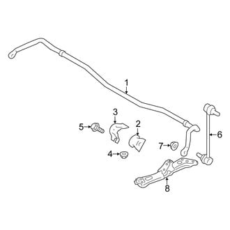 Scion OE - Front Suspension - Stabilizer Bar & Components