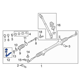 Scion OE - Inner Steering Tie Rod End