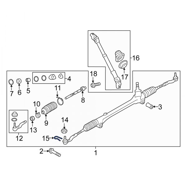 Steering Tie Rod End Cotter Pin