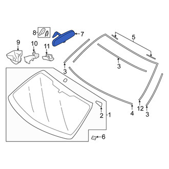 Scion OE - Front Interior Rear View Mirror