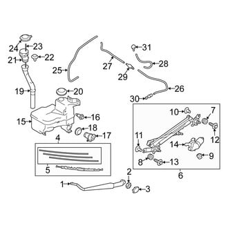 Scion OE - Windshield - Wiper & Washer Components