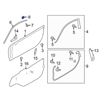 Scion OE - Door Molding Grommet