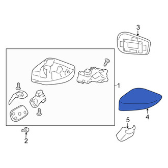 Scion OE - Front Right Door Mirror Cover