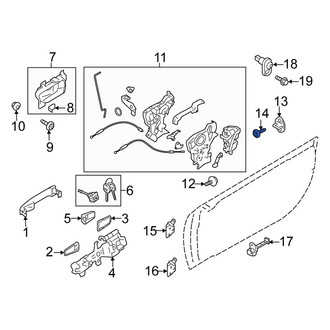 Scion OE - Door Lock Striker Plate Screw