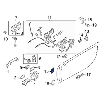 Scion OE - Front Left Upper Door Hinge