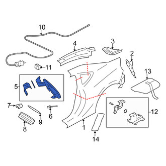 Scion OE - Rear Fuel Filler Door