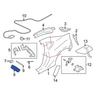 Scion OE - Rear Fuel Filler Housing