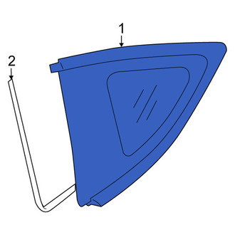 Scion OE - Rear Left Quarter Glass
