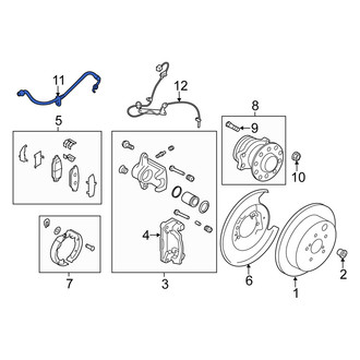 Scion OE - Rear Left Brake Hydraulic Hose