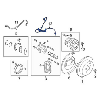 Scion OE - Rear Left ABS Wheel Speed Sensor