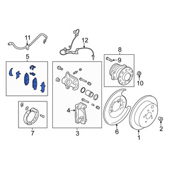 Scion OE - Rear Disc Brake Pad Set