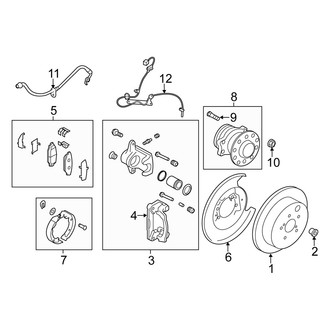 Scion OE - Rear Suspension - Brake Components (W/O Brembo)