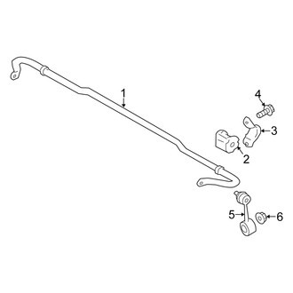 Scion OE - Rear Suspension - Stabilizer Bar & Components