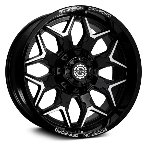 SCORPION Wheels® - DEFENDER Black with Machined Face