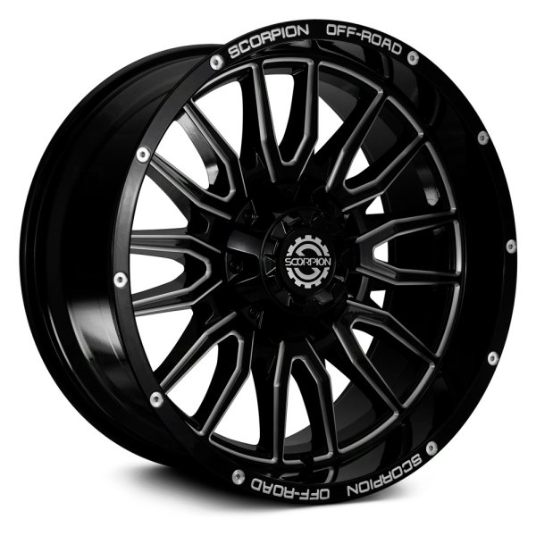 SCORPION Wheels® - STRIKER Black with Milled Accents