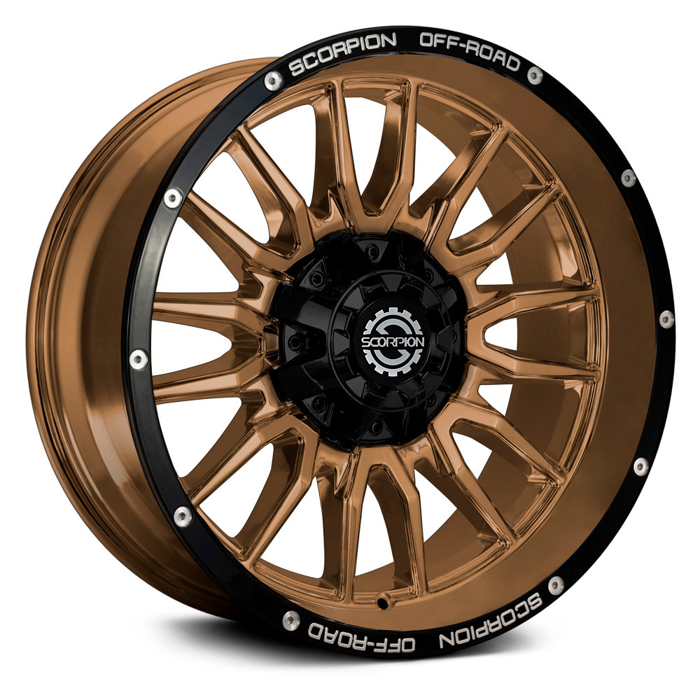 SCORPION® STRIKER Wheels - Matte Bronze with Milled Accents Rims