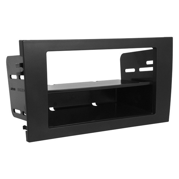 Scosche® - Double DIN Black Stereo Dash Kit with Optional Storage Pocket