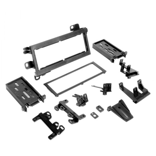 Scosche® - Single DIN Black Stereo Dash Kit with Bracket and Spacers